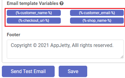 Email Variables