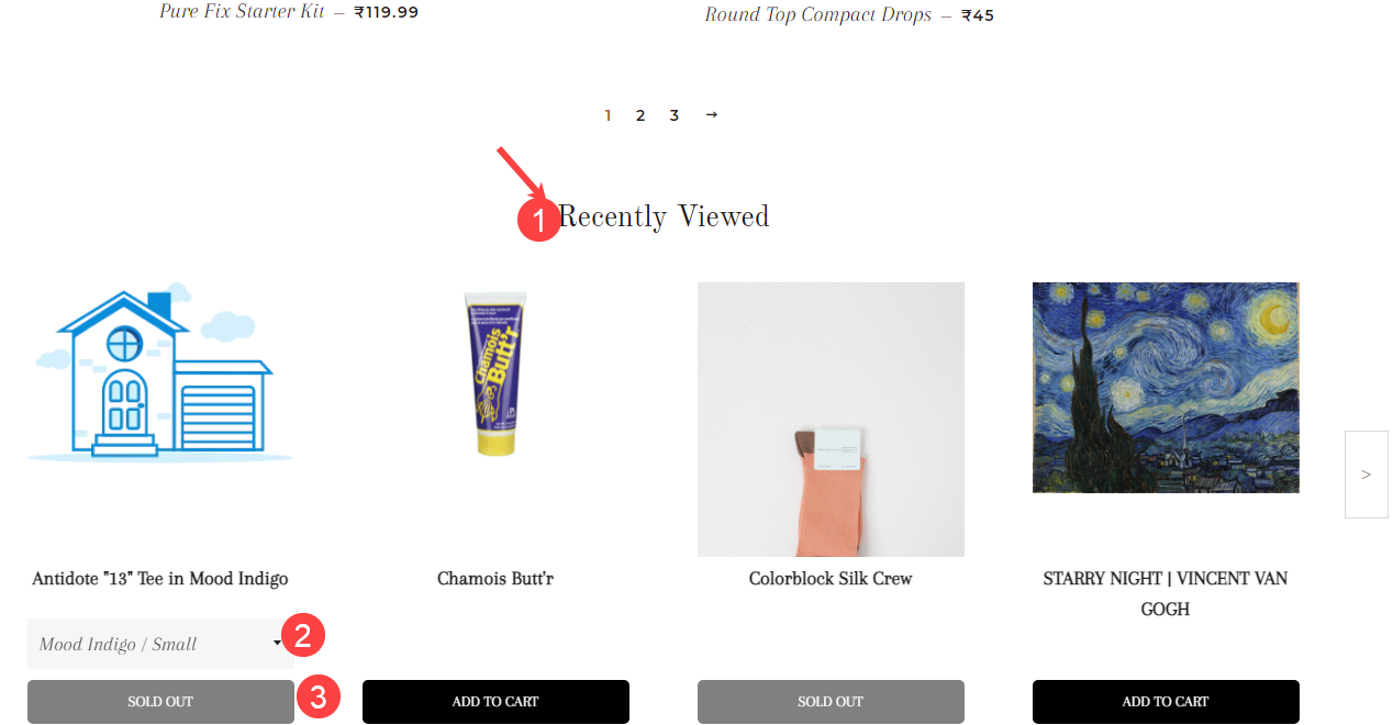 Shopify app to enable recent visited products